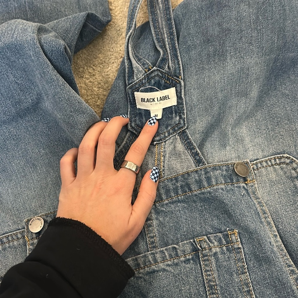 Black label Boyfriend fit Overalls size M